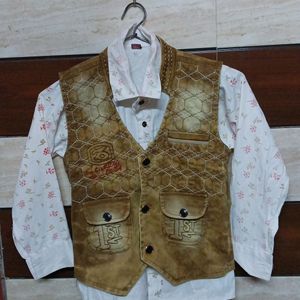 Party Wear Shirt With Jacket