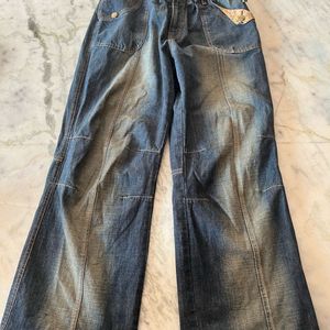 Vintage Washed Denim Jeans (no Defects)