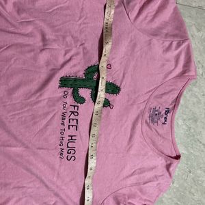 Baby Pink T -shirt For Women