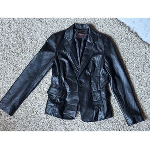 Sheepskin Leather Blazer