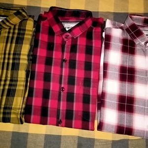 3 Half sleeve shirts luk new single time used xl