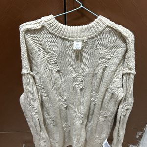 Knitted Beige Sweater