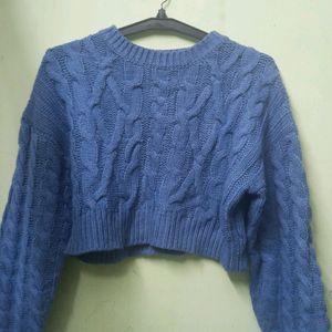 Sky Blue Knitting Sweater