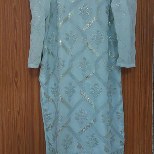 Straight sequence kurti