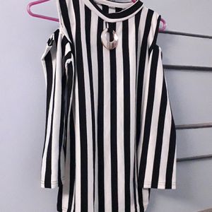 Party Wear Striped Top