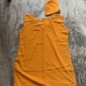 Orange Top With Tag