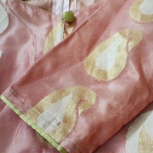 Peach Women Kurta