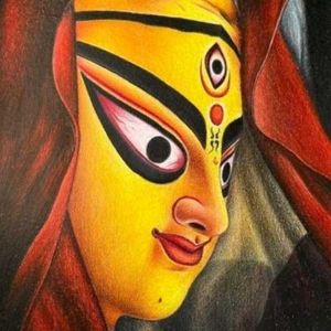 Durga Mata Drawing