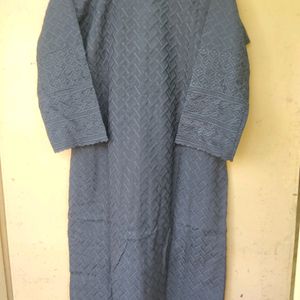 Chikankari Kurta - Black