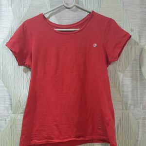 Top MEDIUM size🔥Ladies  Red  Cotton Lycra  To