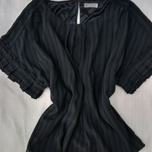 New Korean Black Loose Blouson