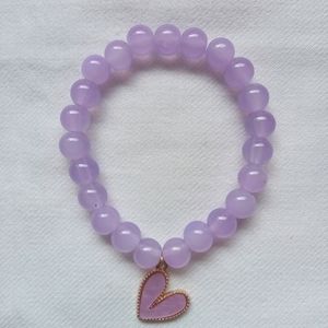 Purple Heart Charm Bracelet