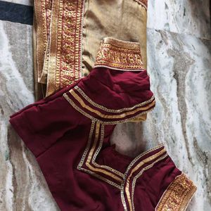 Marron Saree.