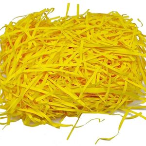 500 gm - Paper Grass for Trousseau Packing - Yellow