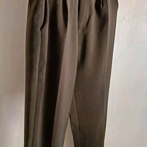 Velvet Olive Green Trousers