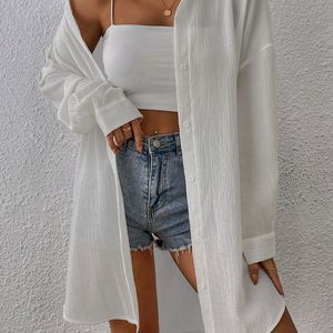 White Crushed Shirt