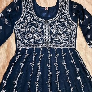 Beautiful Full Embroidered Anarkali Kurti