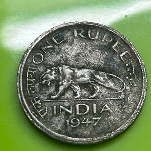 1rs 1947 Indian Coin For Collection
