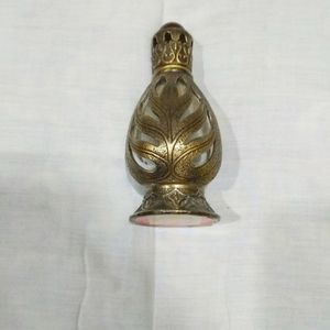 Collectible Metal-Glass Antique look Attar Bottle.