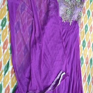 Purple Gown/Anarkali Set