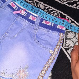 Denim Shorts For Kid Girls