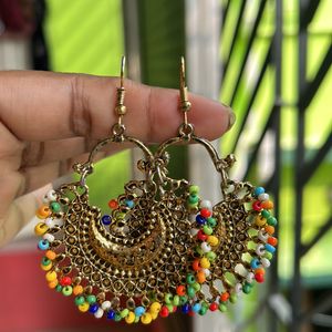 Multicolour Big jhumka