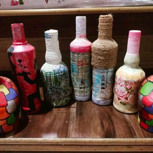 Decoupage Bottles