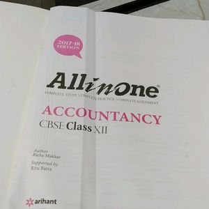 Arihant Accountancy Book For 12 Class