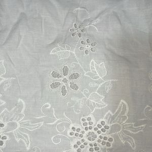 White Top With Flower Work