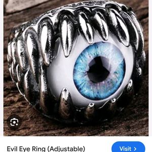 Evil Eye Ring 💍 With Oxidised Earrings Set Of 12