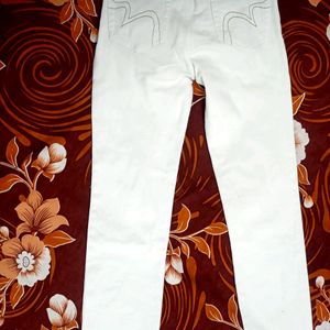 hydraulics White Colour Jeans