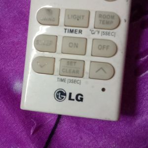 LG AC Remote In Working Condition