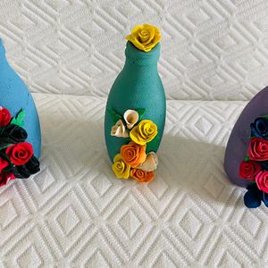 3 Decorative Bottles