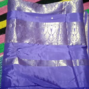 banarasi silk saree without blouse in good condition