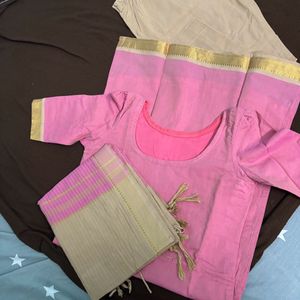 Traditional And Costly Mangalgiri Kurta Set