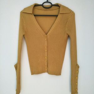 Mustard Yellow Cardigan