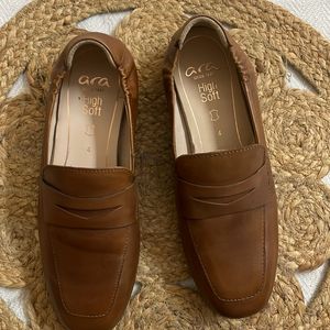 Brown loafers