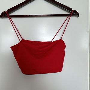 Shein Red Bustier Top 28 Chest