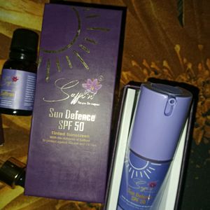 Sunscreen SPF 50 And Saffron Face Oil