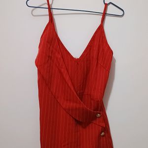 🎀Red Stripped Short Jumpsuit🎀