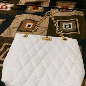 Classy White Handbag