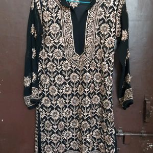 Beautiful Black Chikankari Kurti