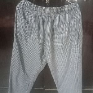 Smart Black And White Check Design Lower Cum Pant