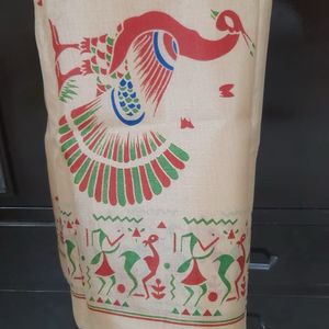 Pure Cotton Silk Unique Print Saree