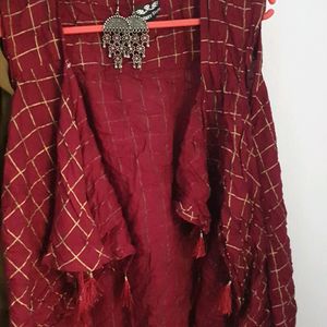 Dark Red Shrug