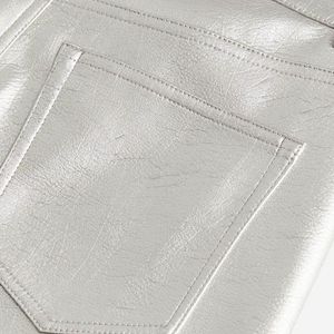 H&M Silver Coated Trouser