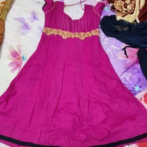 Anarkali Kurthi Set Cotton