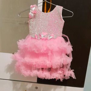 Combo's Girls Party Wear Frock And Dress