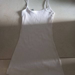 HnM White Jersey Dress