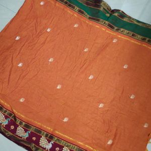 Cotton Pattu Saree With Blouse